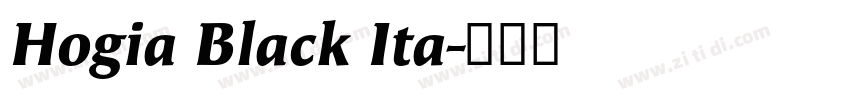 Hogia Black Ita字体转换